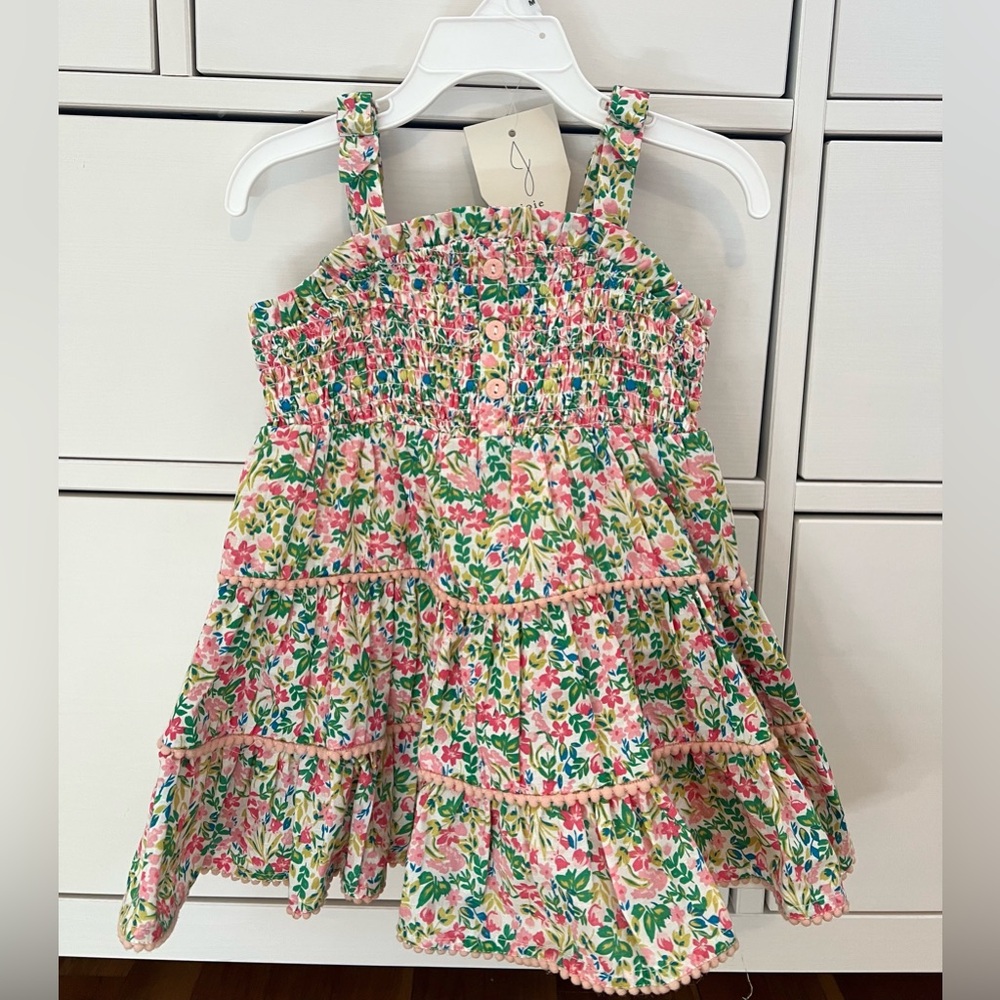 Joie Multicolor Floral Tiered Kids Dress
